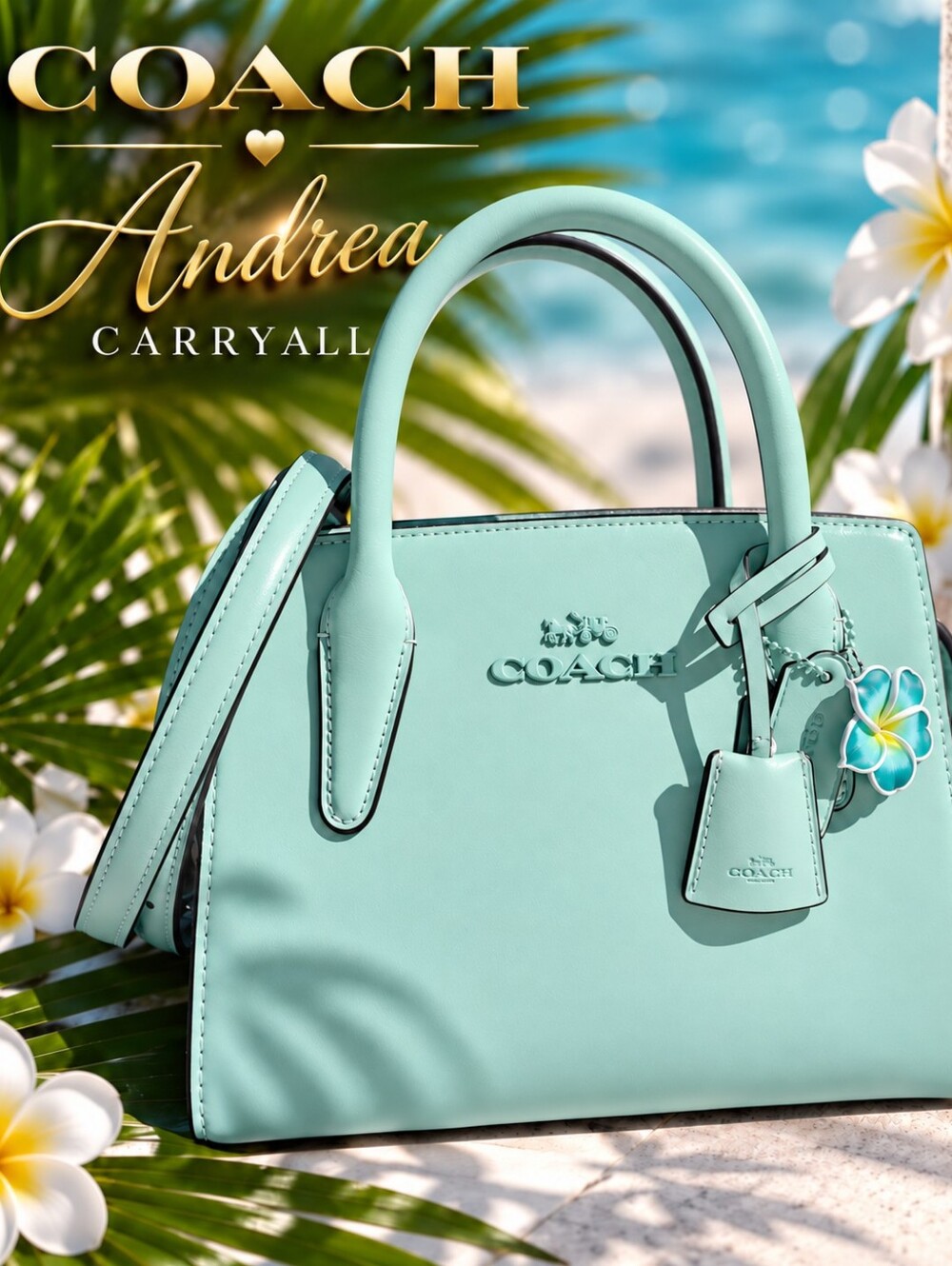 Coach Andrea Carryall - FADED BLUE/AQUA